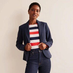 Boden The Canonbury Tailored Blazer Navy 4R NWT